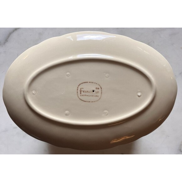 Vintage Franciscan Desert Rose Gravy Boat with Attached Liner Plate EUC - Picture 4 of 8